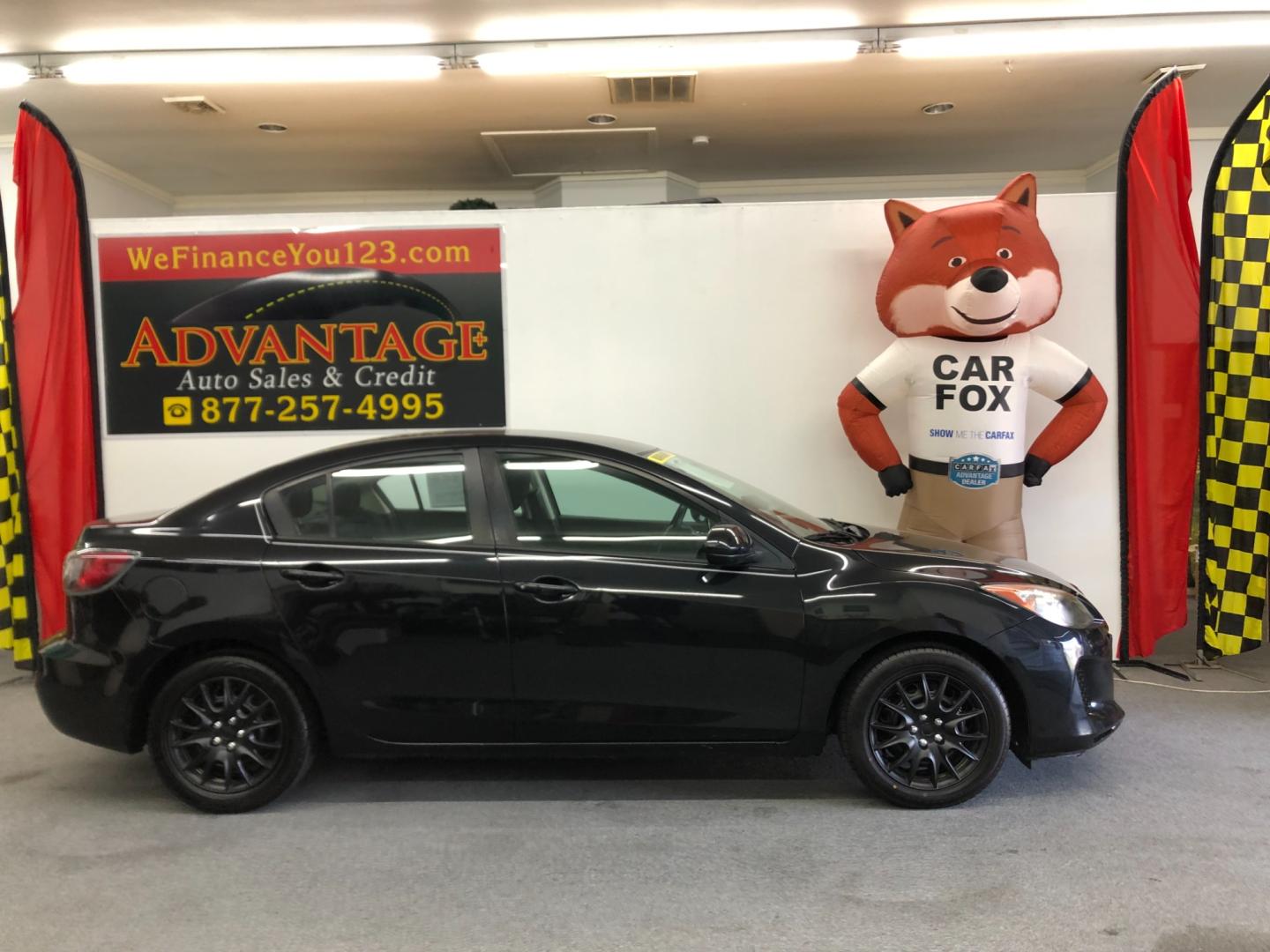 2012 Black Mazda MAZDA3 i Sport 4-Door (JM1BL1UG6C1) with an 2.0L L4 DOHC 16V engine, AUTOMATIC transmission, located at 533 S West End Blvd., Quakertown, PA, 18951, (877) 257-4995, 40.343994, -75.303604 - Photo#0